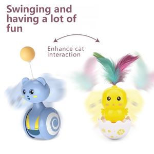 Nuevo Juguete de Plástico Ecológico con Plumas para Gatos, Divertido Juguete Interactivo con Forma de Vaso - Product Image 5