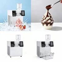 Machine à glace pilée commerciale avec fonction de fabrication de bâtonnets glacés maison, écran tactile refroidi par air