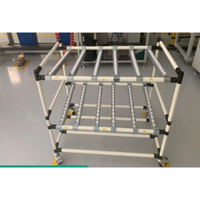 Système d'étagères à flux en acier industriel AOCHEN |   Étagères à rouleaux à gravité réglables et pliables pour le stockage en entrepôt