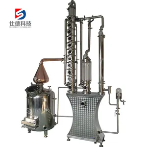 300 Liter Koper Cassave Zetmeel Verwerkingsmachine Ethanol Maken Machine Voor Micro-Distilleerderij
