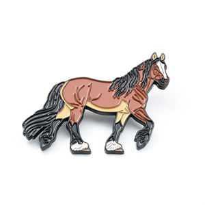 Hochwertige Pferde-Reversnadeln ohne Mindestbestellmenge – Hersteller von Cartoon-Ansteckern/Runden Kundenspezifischen Emaille-Pins - Product Image 5