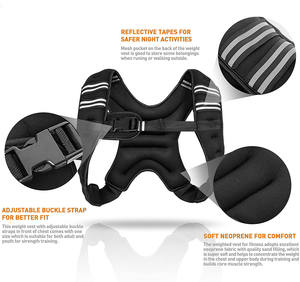 <span class=keywords><strong>Chaleco</strong></span> con <span class=keywords><strong>Peso</strong></span> para Correr FSPG para Hombre y Mujer, <span class=keywords><strong>5</strong></span>, 8, 10 <span class=keywords><strong>kg</strong></span>, Ajustable, <span class=keywords><strong>Chaleco</strong></span> con <span class=keywords><strong>Peso</strong></span> para Entrenamiento, Fitness con Bolsillo, Equipo <span class=keywords><strong>de</strong></span> Ejercicio - Product Image 5