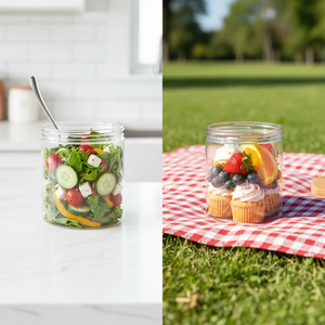 Kemasan Kue Plastik PET Transparan Laris Manis, Stoples Penyimpanan Makanan Silinder Multi-Diameter dengan Tutup Ulir - Product Image 2