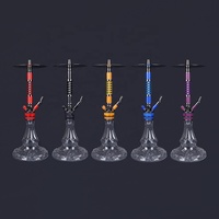 Nouveau design, vente en gros, chicha de couleurs mélangées, chicha led chicha, narguilé, feuille d'aluminium
