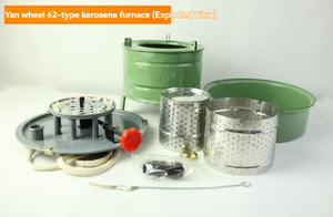 Réchaud de camping à gaz portable April Factory, design rétro en métal, durable, 1 brûleur, ustensile de cuisson pour l'extérieur - Product Image 2