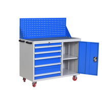 Nouvelle conception de chariot à outils robuste et moderne avec quatre tiroirs, boîte de rangement, support OEM, organisation améliorée