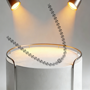 Nouveau Collier en Argent 925 Exquis Cœur d'Amour Scintillant <span class=keywords><strong>ME</strong></span> Double Chaîne Cubaine Tendance Bijou Breloque DIY Cadeau - Product Image 6