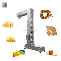 Élévateur à godets continu de type Z FKJX en PEHD/acier pour machines de remplissage de riz et de chips avec décharge par gravité