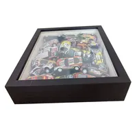 Marco de Fotos Negro para Almacenamiento de Autos de Juguete, Decoración para el Hogar, Caja de Exhibición para Autos