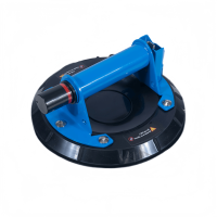 Ventouse à pompe à air double couche de 8 pouces avec poignée métallique de qualité industrielle FY-RS-023S, force d'aspiration maximale de 200 kg, alerte de fuite