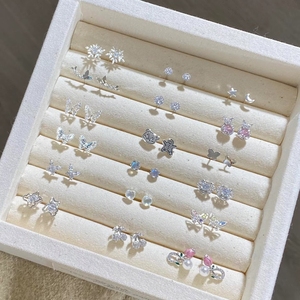 Pendientes de Moda Plata 925ชุบทองต่างหูที่ได้แรงบันดาลใจจากการออกแบบขายส่งหรูหรา - Product Image 1