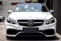 Bumper Mobil Mercedes W212 E-class Facelift 2009+ untuk E63S AMG Body Kit, Bumper Depan dan Belakang, Model Lama ke Baru
