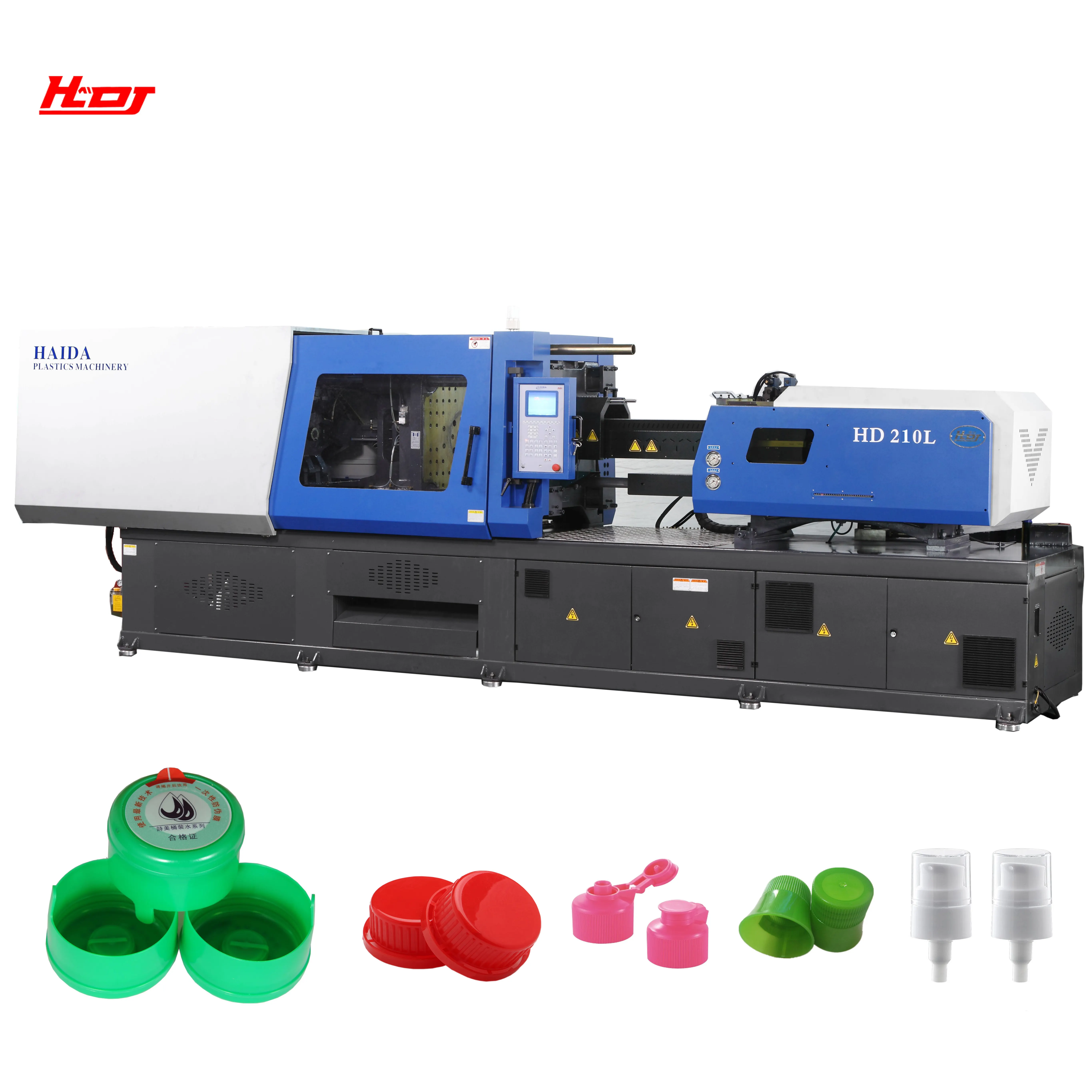 Haida HD210L Plastic Molding Machine HDPE PP Bottle lid cover Making injection molding Machine