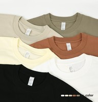 T-shirt Homme Streetwear Décontracté Uni Respirant 260g Col Rond Manches Courtes Coupe Oversize Épaules Tombantes Séchage Rapide Écologique