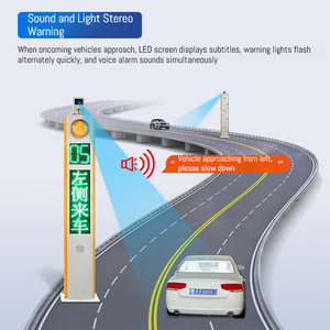 Semaforo LED con Radar Solare Qigong per Monitoraggio Velocità in Tempo Reale, Design Impermeabile, Rilevamento Automatico delle Curve - Product Image 5