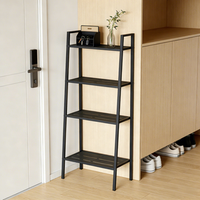 Étagère bibliothèque en métal à 5 niveaux, moderne et portable, pour bureau à domicile, bar, rangement, organisateur, installation sur pied, outils de nettoyage