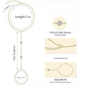 Set di Gioielli Coreani 2026: Bracciali a Catena Cubana e Graffetta Impilabili Placcati in Oro 18K, Regolabili, per Donne - Product Image 3