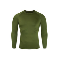 Vêtements de sport pour hommes, légers, à séchage rapide, à compression, manches longues, respirants, couche de base athlétique pour la course à pied, printemps, adultes