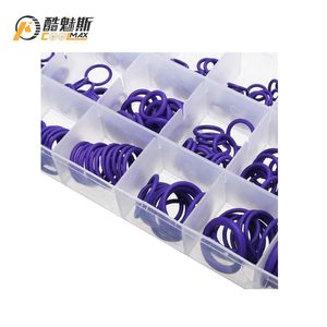 Xe Con Dấu Nhẫn Kit Màu Xanh Lá Cây 265 cái/bộ 18 Kích Thước Tự Động Điều Hòa Không Khí AC Sửa Chữa Hnbr Cao Su O-Ring Con Dấu Nhẫn Màu Tím Nbr - Product Image 5