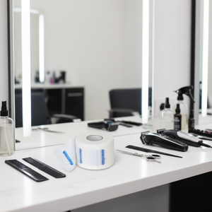 Venta al por mayor cuello de peluquería elástico cuello que cubre el cuello toalla de papel para <span class=keywords><strong>Peluqueros</strong></span> y barberos tiras de cuello de papel de peluquero desechables - Product Image 1