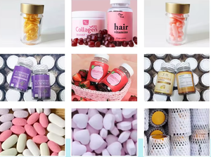 Logo personnalisé Gommes végétaliennes à la biotine marque privée complément <span class=keywords><strong>multivitamin</strong></span>é pour cheveux peau ongles-pour femmes hommes enfants - Product Image 2