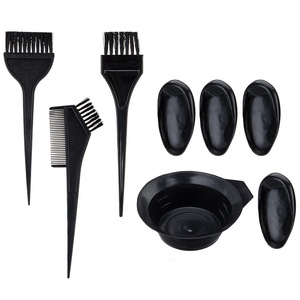Playboy Hair Dye Set With <b>Brush</b> Bowl Ear Covers Black Plastic Color Mixing Tools For Home Use - Product Image 5