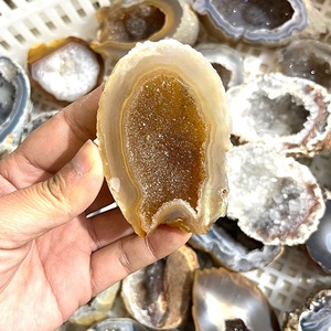 Toptan toplu yüksek kaliteli şifa doğal akik Geodes kristal taş Geodes ev dekorasyon için - Product Image 1