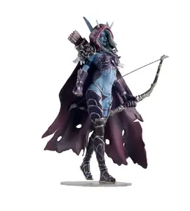 (Game) figur aksi Sylvanas Windrunner 7 inci, boneka figurine PVC Dota WOW, mainan PVC World of Warcraft Untuk dekorasi