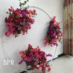 Ramo de novia SPR hecho a mano, superventas, corredor de flores rosas artificiales para decoración de boda, centro de mesa, Flor al por mayor