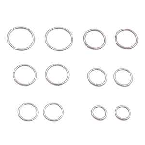 Titanium Open Ring Nose Piercing Jewelry Unisex Fashion Geometric Design 18K Purity - Product Image 5