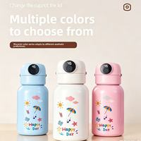 Bouteille d'eau personnalisée pour enfants, bouteille d'eau intelligente avec application de suivi de la consommation d'eau et verrouillage de sécurité par empreinte digitale