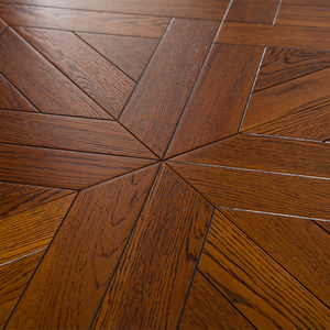 Parquet en bois d'ingénierie FSC en chêne brossé multicouche, qualité AB, durable, avec système de jointement T&G, épaisseur de placage 0,6/1,2 mm, 15 mm, pour maison et bureau - Product Image 3