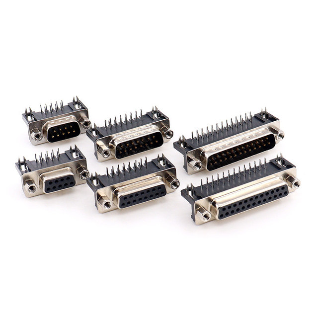 DR9/15/25/37 DB Male/female Connector, Plug-in Board Type, 90-degree Bent Feet/points, Serial Port VGA Socket