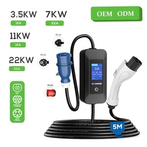 Chargeur EV portable OEM 16A <span class=keywords><strong>3</strong></span>,5 kW Type 2, courant réglable, certifié CE RoHS pour VW ID.4, <span class=keywords><strong>Tesla</strong></span> Model <span class=keywords><strong>3</strong></span>, BYD Atto <span class=keywords><strong>3</strong></span> - Product Image 1