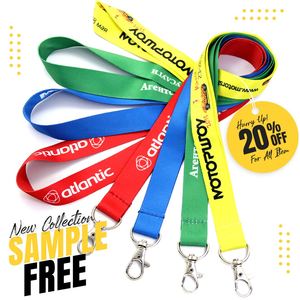 Wholesale Personalized Blank Polyester Badge Neck Straps Blank <b>Key</b> Printing Custom <b>Lanyard</b> With Buckle Adjustable - Product Image 1