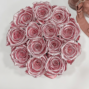 Caja de <span class=keywords><strong>Rosas</strong></span> Preservadas, Flores para Boda, Caja Dulce con Decoración Floral, <span class=keywords><strong>Rosas</strong></span> Estilo Vintage Pintado para Regalo del Día de San Valentín - Product Image 6
