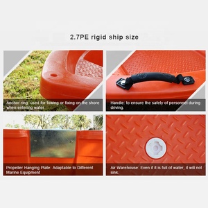 เรือตกปลาพลาสติกขนาดเล็ก 2.7 เมตร เรือสำราญสำหรับพักผ่อนหย่อนใจ พร้อมมอเตอร์ติดท้า<span class=keywords><strong>ย</strong></span>เรือ - Product Image 5