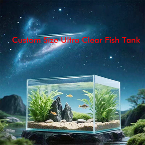 Acuario de Vidrio Ultra Transparente Personalizado - Pecera Pequeña para Peces Dorados con Vidrio Súper Blanco de Bajo Contenido de Hierro - Product Image 5