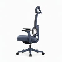 Chaise de bureau ergonomique de luxe en tissu, dossier haut, chaise de patron avec massage, pivotante, inclinable, repose-pieds pour cadre dirigeant