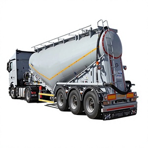 Fabricante de Remolques Cisterna de Cemento de 3 Ejes, Remolque Cisterna para Transporte de Polvo Seco - Product Image 1