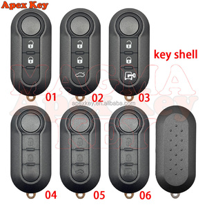 Coque de clé télécommande de voiture à 3 boutons, lame SIP22, pour Fiat 500 Punto Ducato Panda Bravo Citroen Jumper Peugeot Boxer - Product Image 1