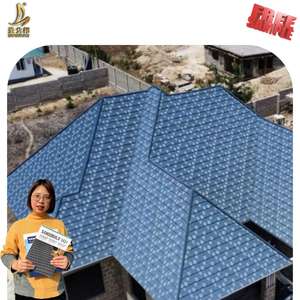 Tuiles de toiture en métal au prix d'usine du Ghana, bardeaux de toiture en acier, tuiles en acier, tuiles de toiture revêtues de pierre - Product Image 6