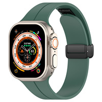 Compatible avec les montres, bracelet de montre en silicone sport, boucle pliante, largeur de bande 42 mm/38 mm