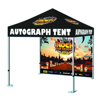 Tente de réception robuste avec impression par sublimation personnalisée 10x10 pieds, structure en aluminium pliable, ensemble de tente pour salon professionnel pour événements de branding