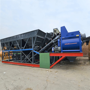 Twee Aggregaattrechter 60 M3/H Mengfabriek Mobiele Betonbatchinstallatie Hzs60 Klaar Elektrisch - Product Image 3