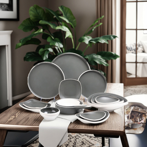 Bộ Đồ Ăn Đĩa Melamine Giá Rẻ Làm Theo Yêu Cầu Bán Buôn Bộ Đồ Ăn Bằng Melamine Sang Trọng - Product Image 3