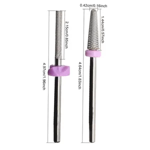 1/2Pcs 3/32" 5 in 1 XXF Professional Carbide <b>Nail</b> Drill Bits,Tungsten High-End Tungsten Steel Drill Bits Tech, Cuticle Bit Fast - Product Image 6