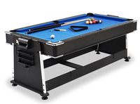 Table de billard multifonctionnelle 4 en 1 Snooker et Billard Mesa De Billar Fashionable 4 En 1 avec pieds en bois massif