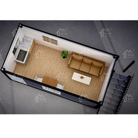 Maisons modernes préfabriquées en duplex à double histoire personnalisées Thaïlande 20 pieds facile à assembler Maison en conteneur plat avec certification CSC