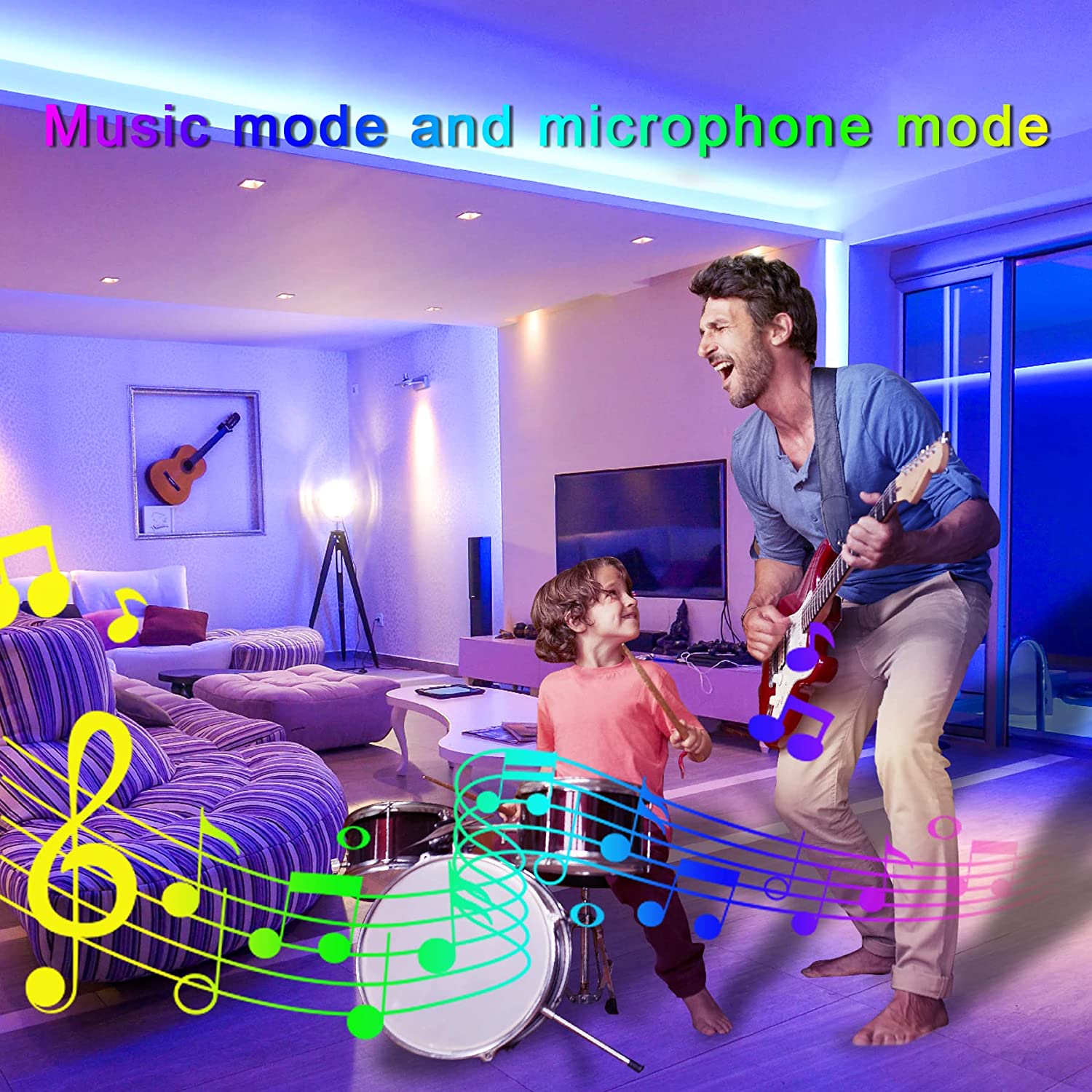 Amazon Hot Sale Alexa Google Tuya Wifi RGB LED Light SMD2835 5050 LED Smart Light strip Garden Waterproof Can Pasted Light Strip